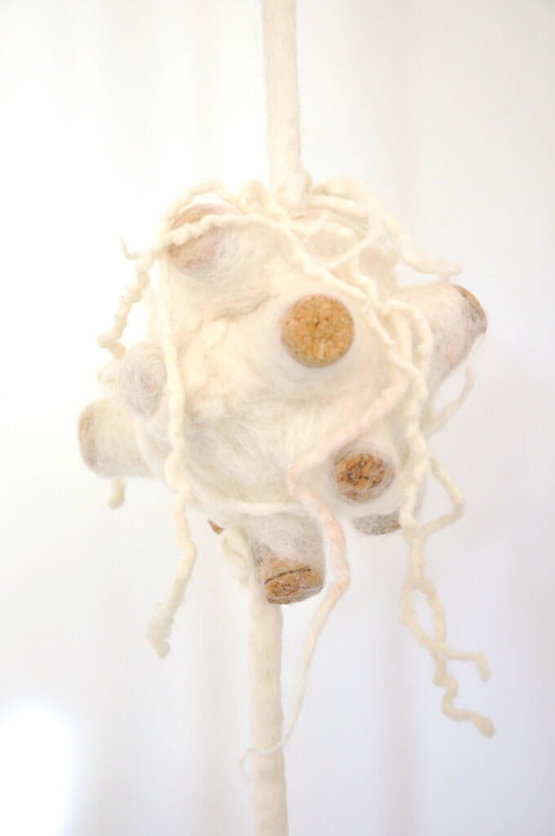 Kim Tucker, Kimberly Tucker, Sculpture from Wool Felt and Cork