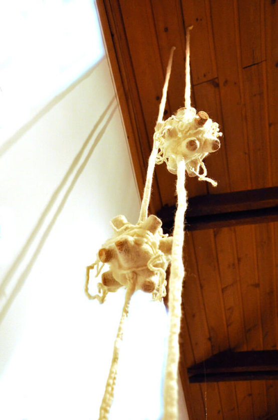 Kim Tucker, Kimberly Tucker, Sculpture from Wool Felt and Cork