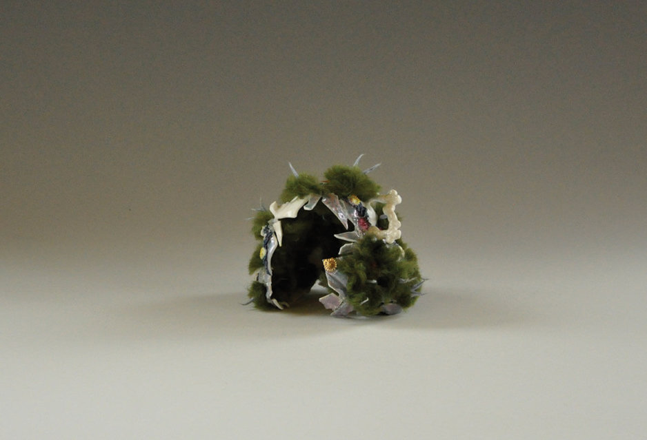 Kim Tucker, Kimberly Tucker, sculpture assembled from felt and found porcelain