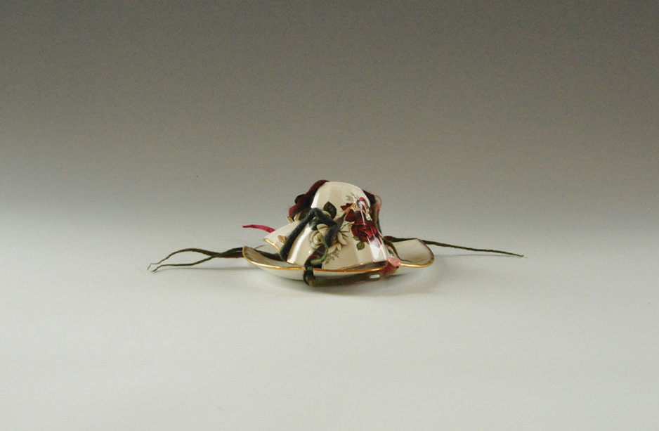 Kim Tucker, Kimberly Tucker, sculpture assembled from felt and found porcelain
